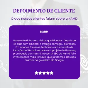 Depoimento e orçamento de cliente KAMD