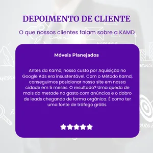 Depoimento e orçamento de cliente KAMD