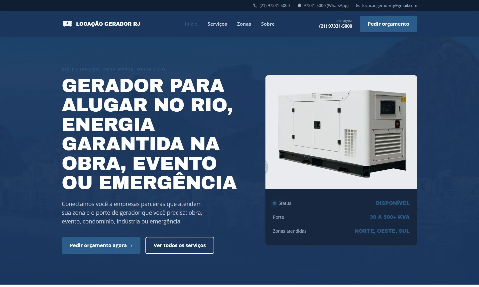 Locação Gerador RJ