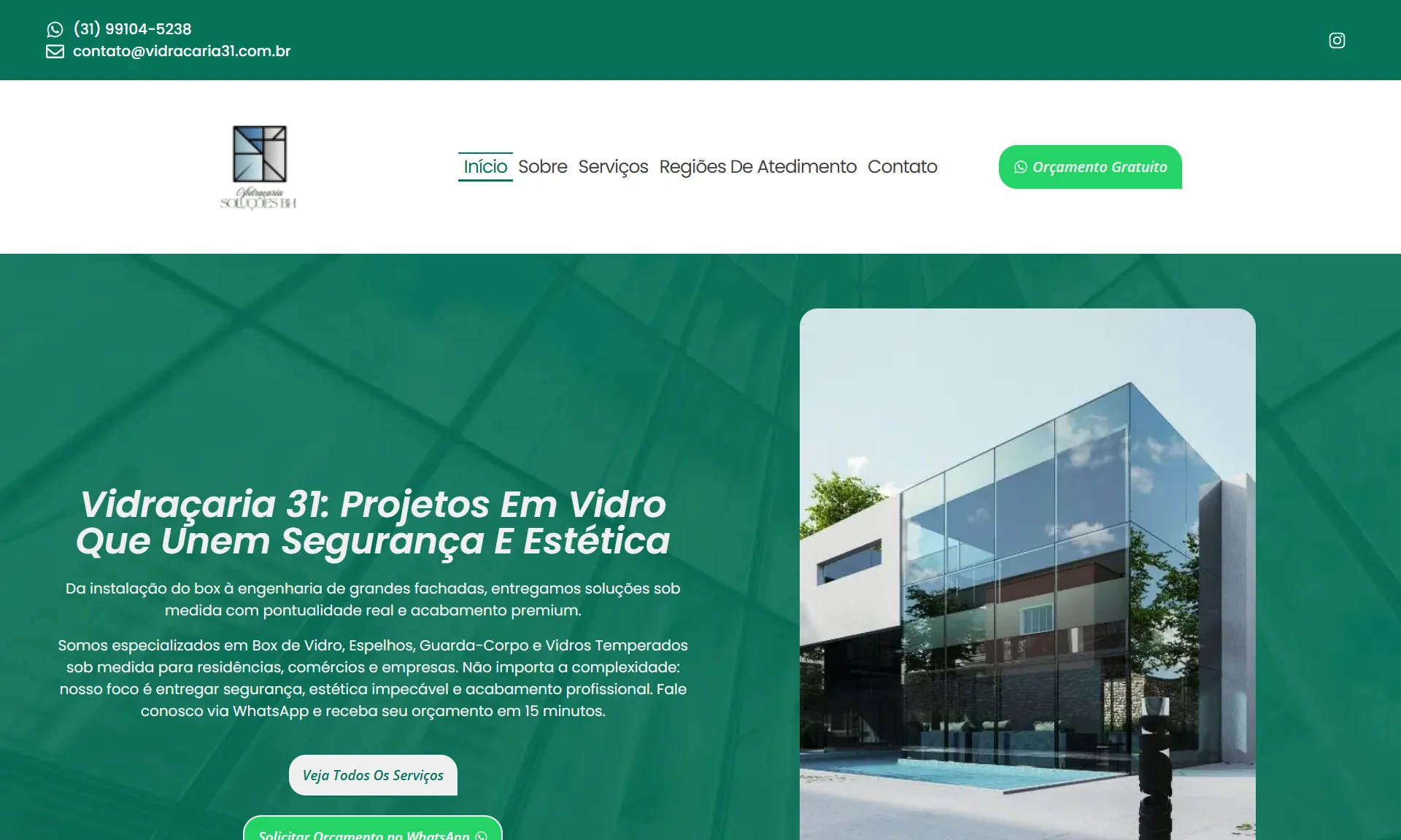 Site Vidraçaria 31