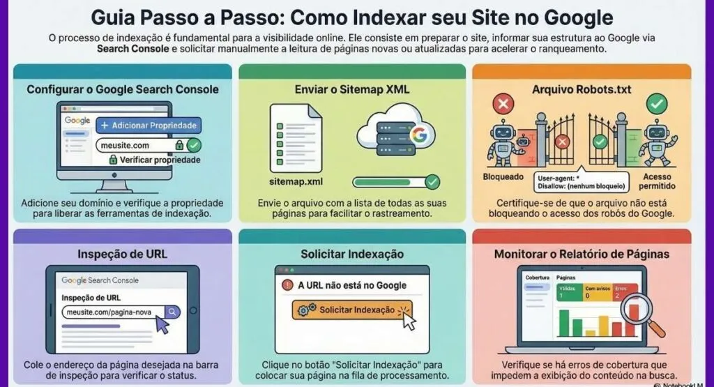 Guia Completo de Indexação e Rastreamento: Como Fazer o Google Encontrar e Destacar o Seu Site