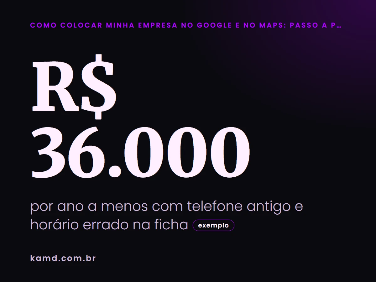 R$ 36.000 por ano a menos com telefone antigo e horário errado na ficha (exemplo)